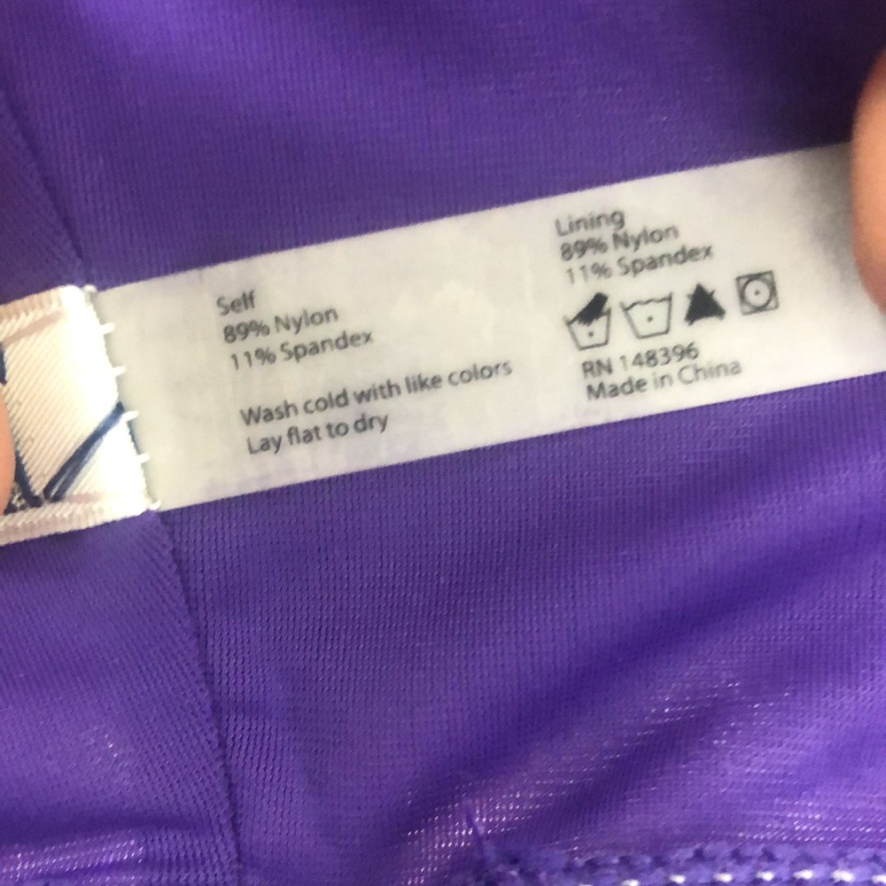 NUYU LSU Louisiana State University Tigers NEW Sports Bra Keyhole Womens - Picture 5 of 5